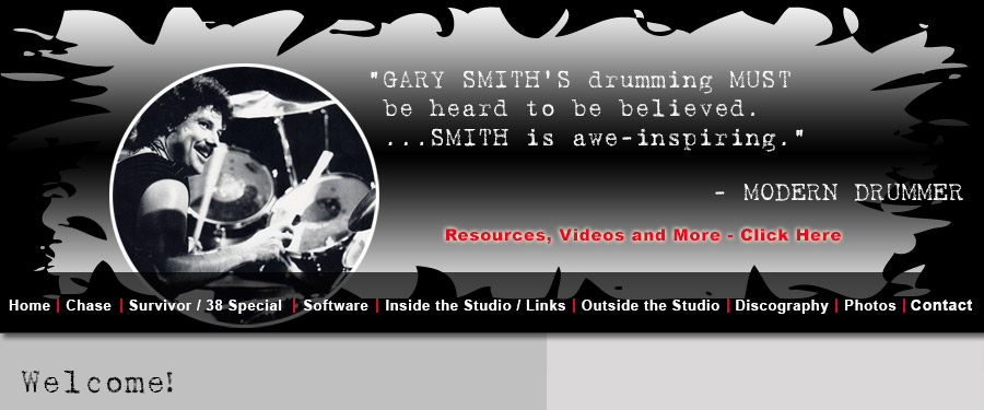 Gary Smith, Drummer for Chase, Original Drummer for Survivor, Studio Drummer