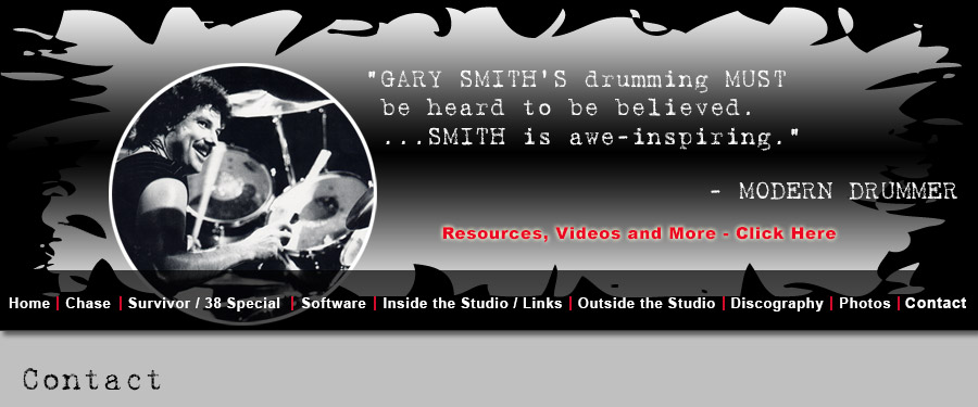 Gary Smith, Drummer for Chase, Original Drummer for Survivor, Studio Drummer